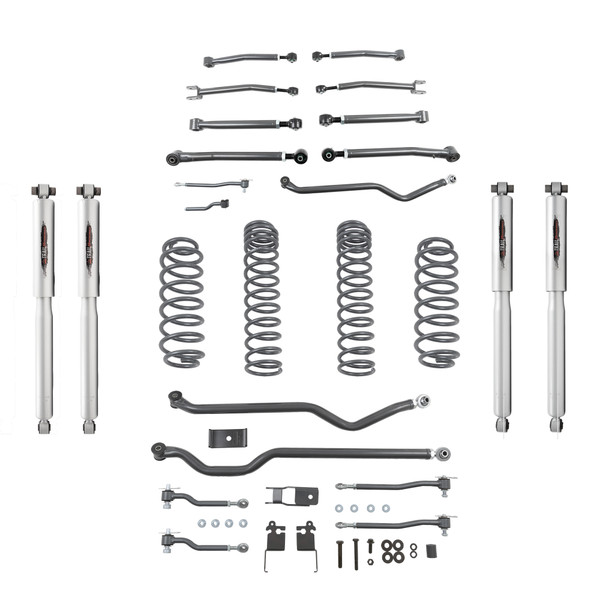 BELLTECH 153204TP LIFT KIT 4IN. LIFT KIT INC. FRONT AND REAR TRAIL PERFORMANCE SHOCKS 2021+ WRANGLER RUBICON JL DIESEL 3.0L (4-DOOR) - 153204TP