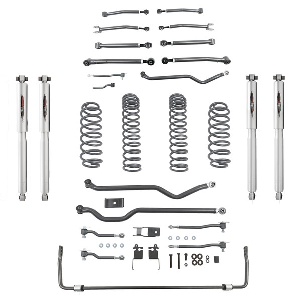 BELLTECH 153204TPS LIFT KIT 4IN. LIFT KIT INC. FRONT AND REAR TRAIL PERFORMANCE SHOCKS 2021+ WRANGLER RUBICON JL DIESEL 3.0L (4-DOOR) - 153204TPS