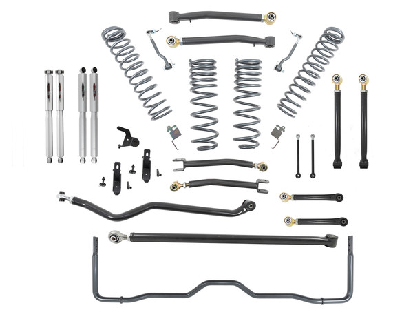 BELLTECH 153206TPS LIFT KIT 4IN. LIFT KIT INC. FRONT AND REAR TRAIL PERFORMANCE STRUTS/SHOCKS 2020+ JEEP GLADIATOR RUBICON JT 4DR 4IN. LIFT - 153206TPS