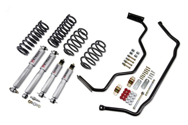 BELLTECH 1726 MUSCLE CAR PERF KIT Complete Kit Inc Front and Rear Springs Street Performance Shocks & Sway bars 1967- Chevrolet El Camino (A-Body) 1 in. F/1 in. R drop - 1726