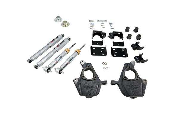 BELLTECH 644SP LOWERING KITS  Front And Rear Complete Kit W/ Street Performance Shocks 2007-2013 Chevrolet Silverado/Sierra (Std Cab) 3 in. or 4 in. F/7 in. R drop W/ Street Performance Shocks - 644SP