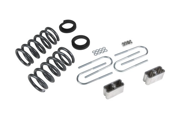 BELLTECH 650 LOWERING KITS  Front And Rear Complete Kit W/O Shocks 1994-2004 Chevrolet S10/S15 Pickup 6 cyl. (Std Cab) 95-97 Chevrolet Blazer/Jimmy 6 cyl. 2 in. or 3 in. F/3 in. R drop W/O Shocks - 650