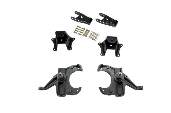 BELLTECH 704 LOWERING KITS  Front And Rear Complete Kit W/O Shocks 1973-1987 Chevrolet C10 (1 in. Rotor) 3 in. F/4 in. R drop W/O Shocks - 704