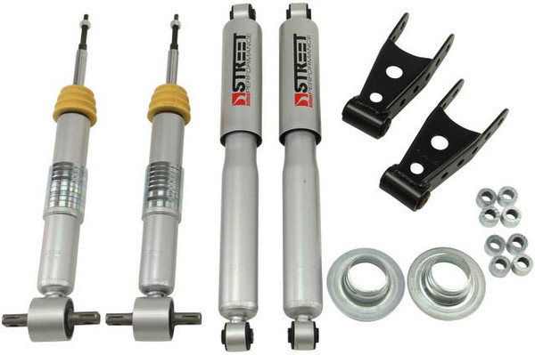 BELLTECH 990SP LOWERING KITS  Front And Rear Complete Kit W/ Street Performance Shocks 2014-2018 Chevrolet Silverado/Sierra (All Cabs) 2wd +1 in. to -2 in. F/2 in. or 3 in. R Drop W/ Street Performance Shocks - 990SP