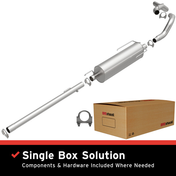 BRExhaust 2002-2005 Dodge Ram 1500 Direct-Fit Replacement Exhaust System - 106-0029