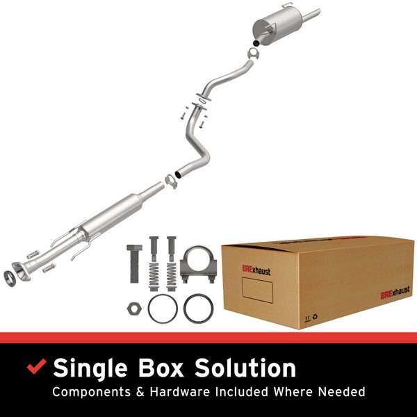BRExhaust 2012-2017 Nissan Versa 1.6L Direct-Fit Replacement Exhaust System - 106-0157