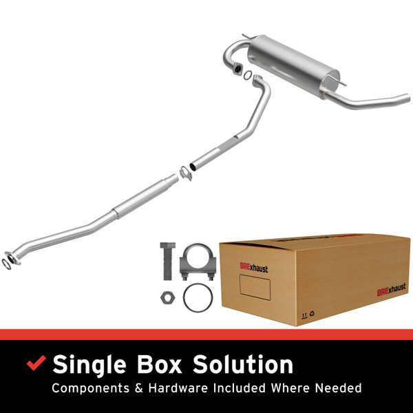 BRExhaust 1996-1997 Toyota RAV4 2.0L Direct-Fit Replacement Exhaust System - 106-0286
