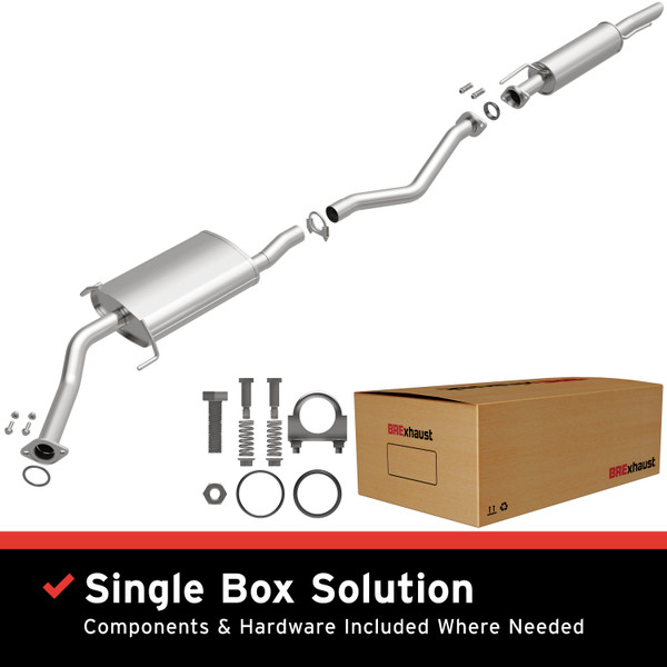 BRExhaust 2001-2003 Toyota Sienna 3.0L Direct-Fit Replacement Exhaust System - 106-0467