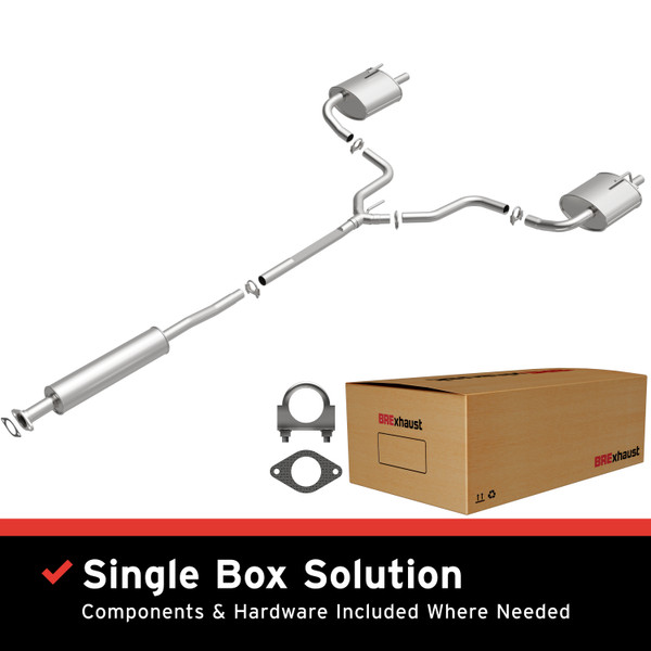 BRExhaust 2013-2016 Nissan Altima 2.5L Direct-Fit Replacement Exhaust System - 106-0478