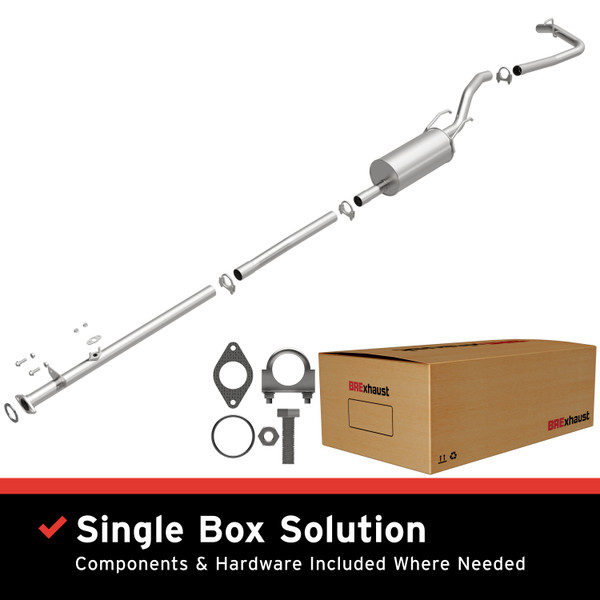 BRExhaust 1995-1997 Toyota Tacoma 2.4L Direct-Fit Replacement Exhaust System - 106-0523