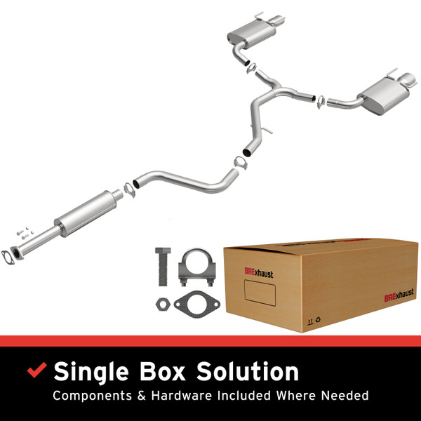BRExhaust 2011-2017 Buick Regal 2.0L Direct-Fit Replacement Exhaust System - 106-0889