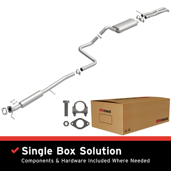 BRExhaust 2011-2019 Ford Fiesta 1.6L Direct-Fit Replacement Exhaust System - 106-0964