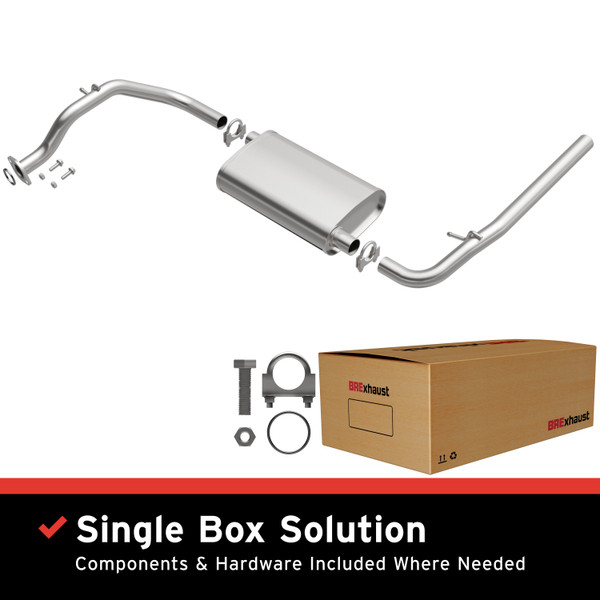 BRExhaust 1990-1991 Honda Civic 1.5L Direct-Fit Muffler Kit - 108-0165