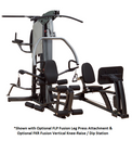 BodySolid F500 Fusion 500 Personal Trainer Gym with Optional FUSION Leg Press Attachment and Vertical Knee-Raise / Dip Station