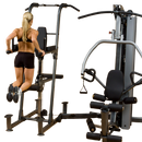 Body-Solid F600 Fusion 600 Personal Trainer Gym with Optional FCDWA FUSION Weight-Assisted Dip & Pull-Up Station