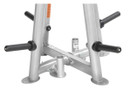 Hoist CF 3444 Commercial Four Sided Olympic Plate Tree shown with Optional Olympic Bar Holders CF-OPT-02 - Maximum 2 per unit (sold separately)