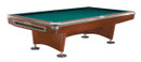 Brunswick Gold Crown VI Pool Table Shown in Mahogany with Drop Pockets