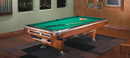 Brunswick Gold Crown VI Pool Table Shown in Mahogany  and Optional Gully Return