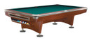 Brunswick Gold Crown VI Pool Table Shown in Mahogany with Gully Return