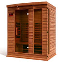 Golden Designs Maxxus 3 Person Full Spectrum Infrared Sauna - Canadian Red Cedar