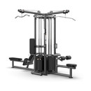True Fitness TMS4000 Single Modular Quad Frame (TMS4000 shown with optional Lat Pull Down and Seated Row)
