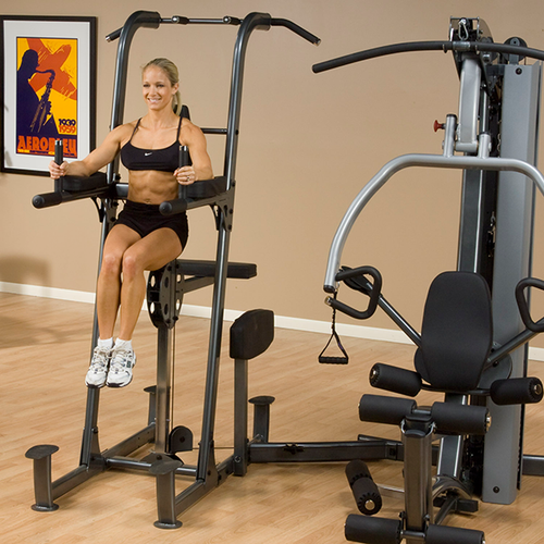 Body-Solid F600 Fusion 600 Personal Trainer Gym with Optional FCDWA FUSION Weight-Assisted Dip & Pull-Up Station