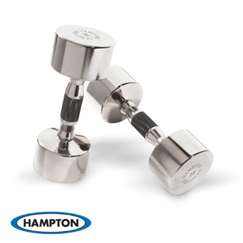 Hampton Chrome Beauty Grip 5 Pair Set, with one MV-2-5 rack