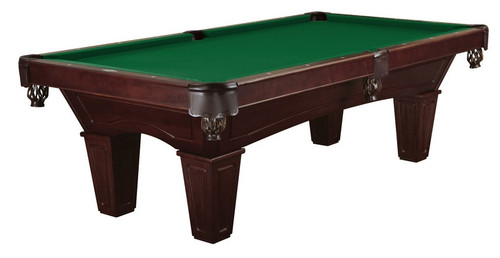Brunswick Allenton Pool Table Shown with Tapered Legs in Cherry