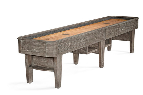 Brunswick Andover II Shuffleboard Table Shown in Driftwood Finish