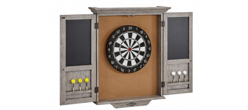 Brunswick Dart Board Cabinet - RUSTIC GREY - Dartboard and Darts NOT Included