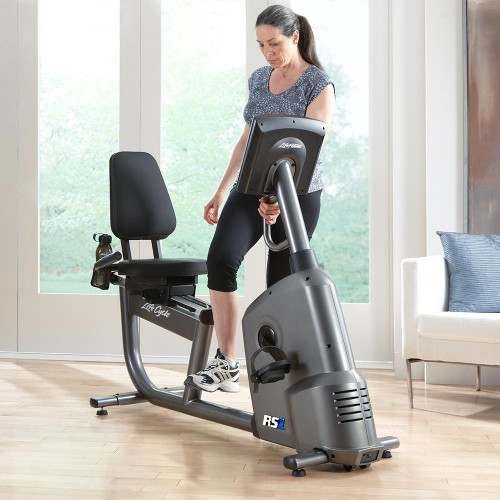Life Fitness RS1 Recumbent Bike with Track Connect Console - Tablet Not Included