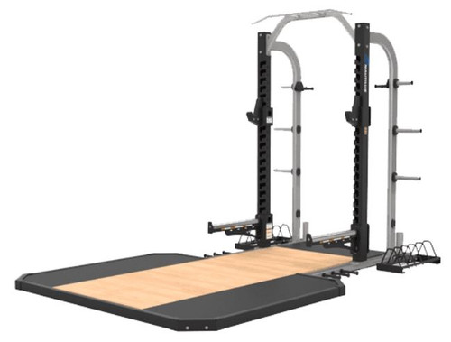 Nautilus Half Rack with Optional Nautilus® 6-foot Wood Platform