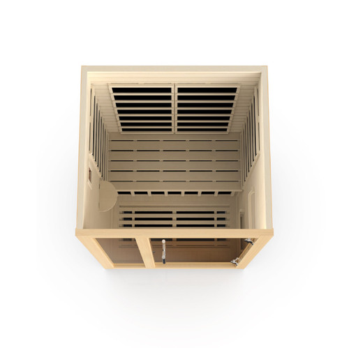 Dynamic Llumeneres 2-person Ultra Low EMF (Under 3MG) FAR Infrared Sauna (Canadian Hemlock)