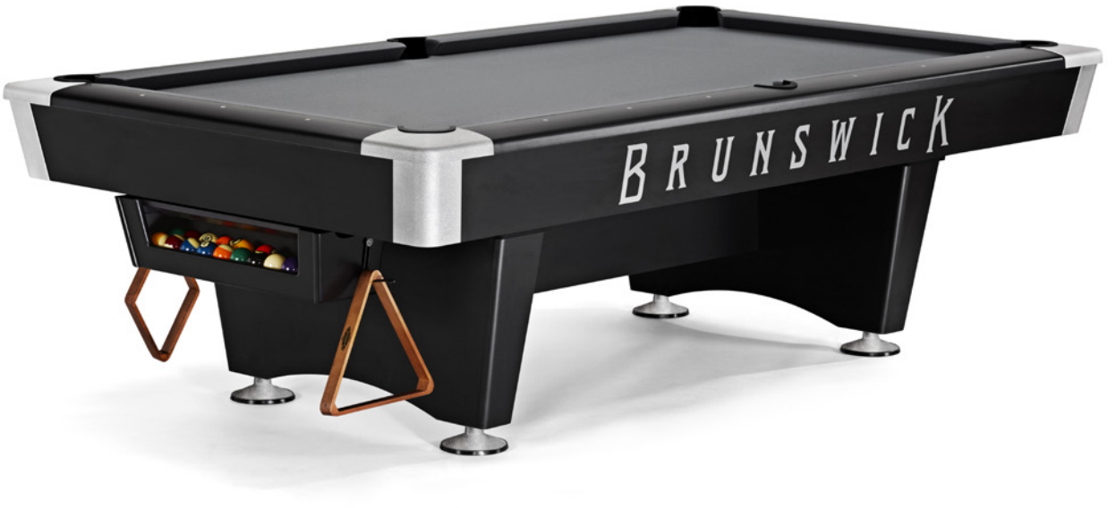 8' Brunswick Gold Crown III Pool Table For Sale