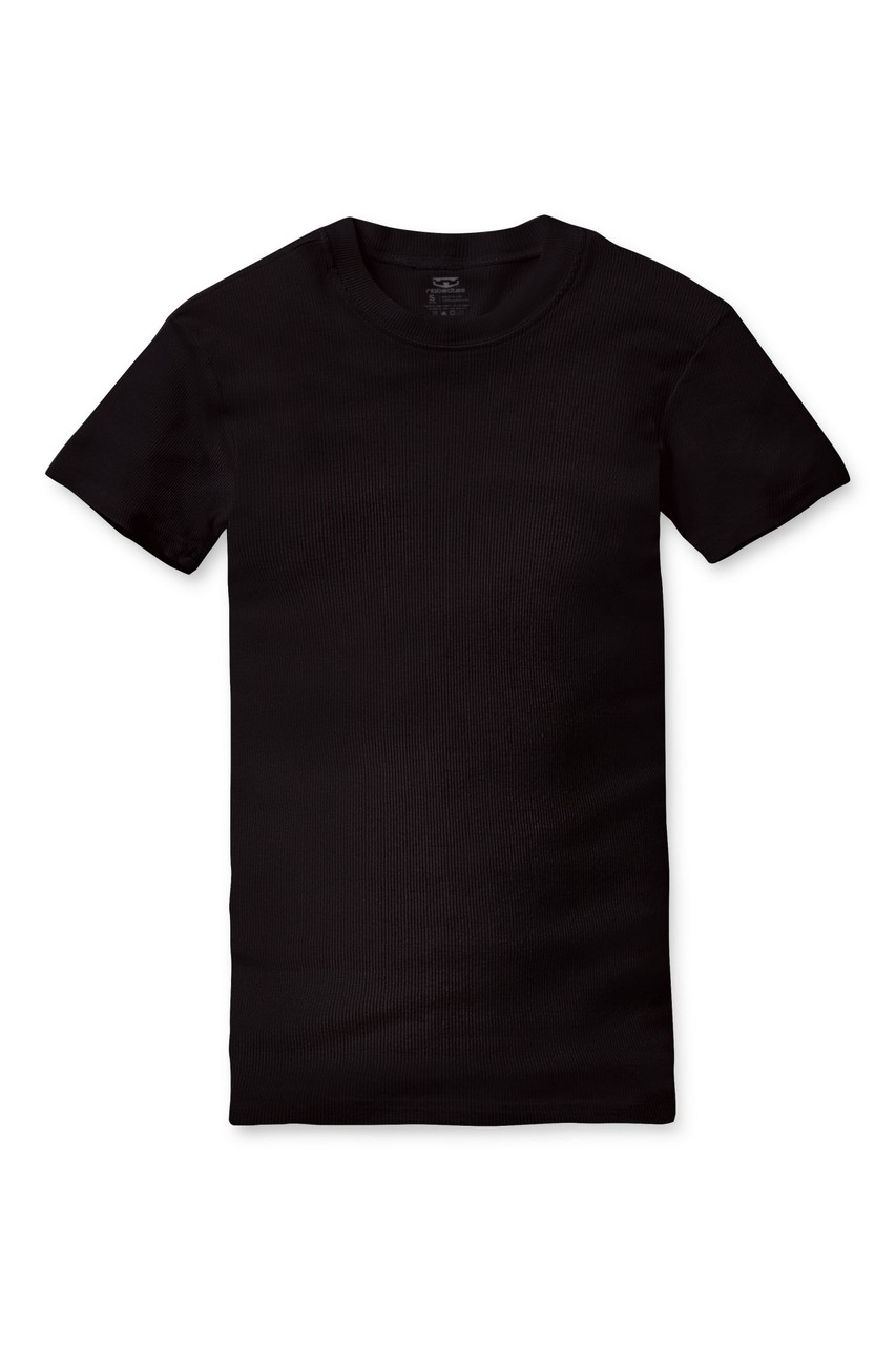 DropTemp™ Cooling Cotton Crew Undershirt - Black