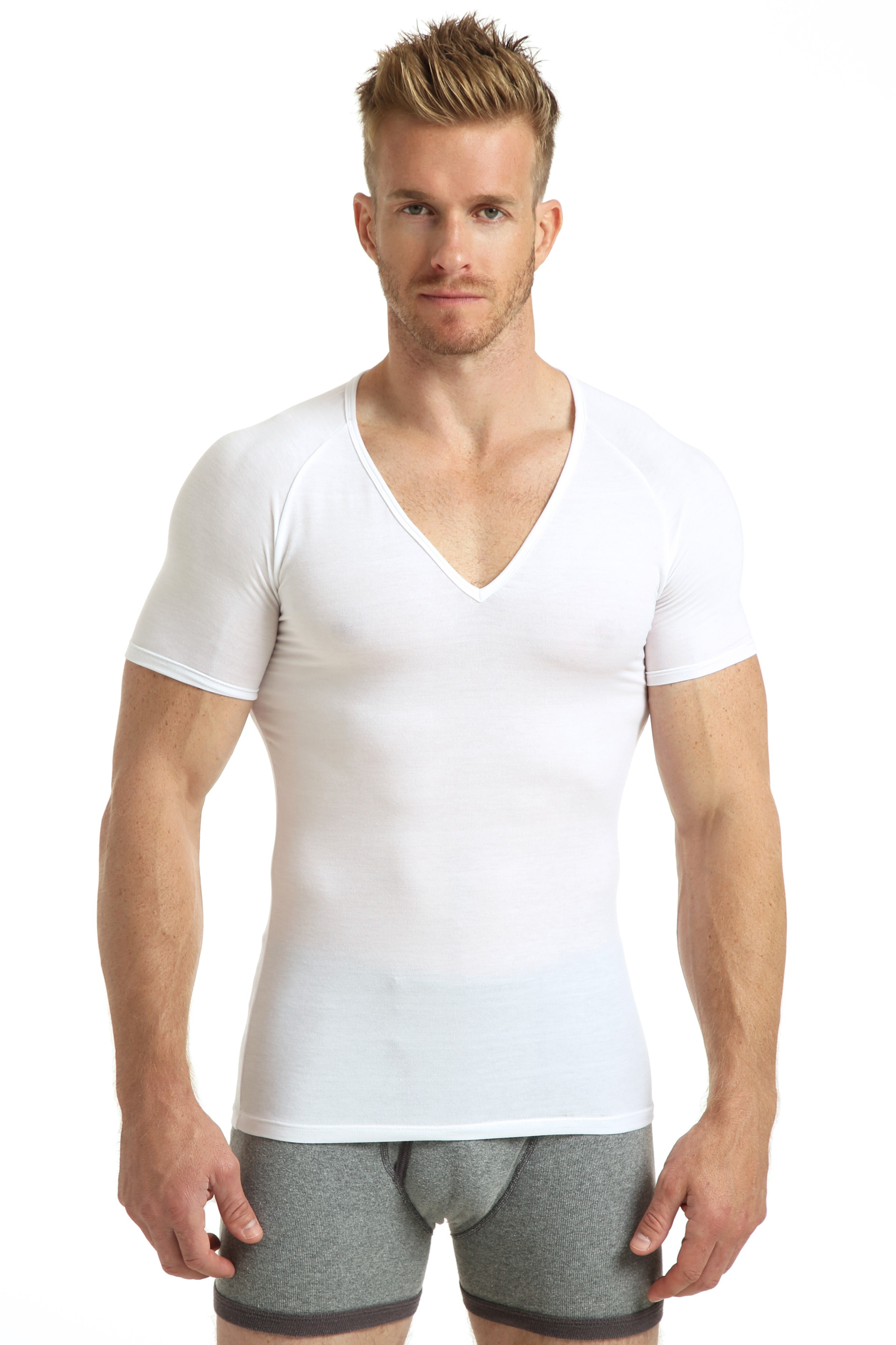 EVO TENCEL | V-Neck Undershirt - RibbedTee