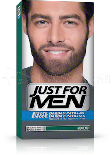 Just for men colorante en gel bigote, barba y patillas moreno. 30 CC