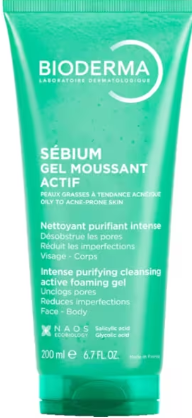 Bioderma Sébium Gel Moussant Actif Piel Acnéica 200ml