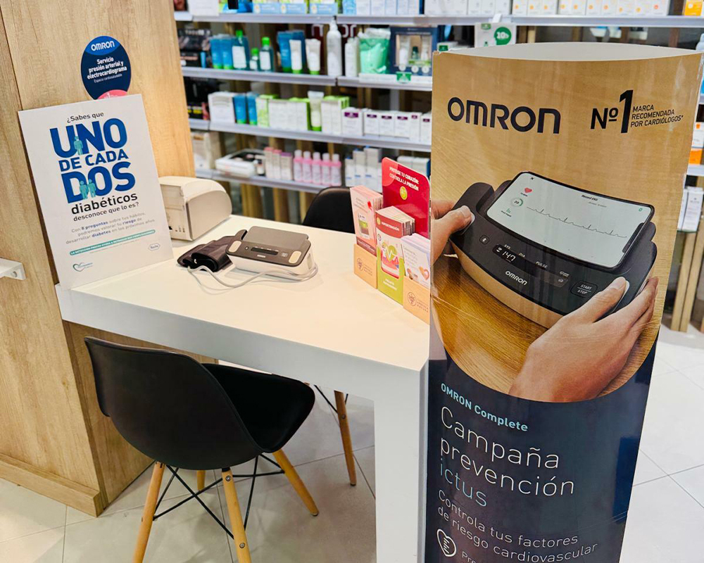 Zona de medición de parámetros de la Farmacia Mora Almonte en Huelva