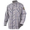 AR/FR Cotton Work Shirt, Blue Plaid 