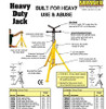 Heavy Duty Lo Jack Bar Stock Head 21"-36" Adjustable Height