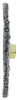 Weiler 09000 Roughneck 7" Root Pass Weld Cleaning Brush, .020" Steel Wire Fill, 5/8"-11 Unc Nut, Made in the USA, 56 Knots