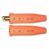 Cable Connector, Single Oval-Point Screw Connection, LC-40, #1/0 thru #2/0 Cable, Orange