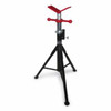 Heavy Duty Pipe Stand, V-Head, 2500 lb Capacity, 1/2 in to 18 in Pipe, 28 in to 49 in H