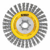  Wire Wheel Brushes, Carbon Cable Twist, 4 in dia, 5/8 in-11 TPI, 12000 RPM