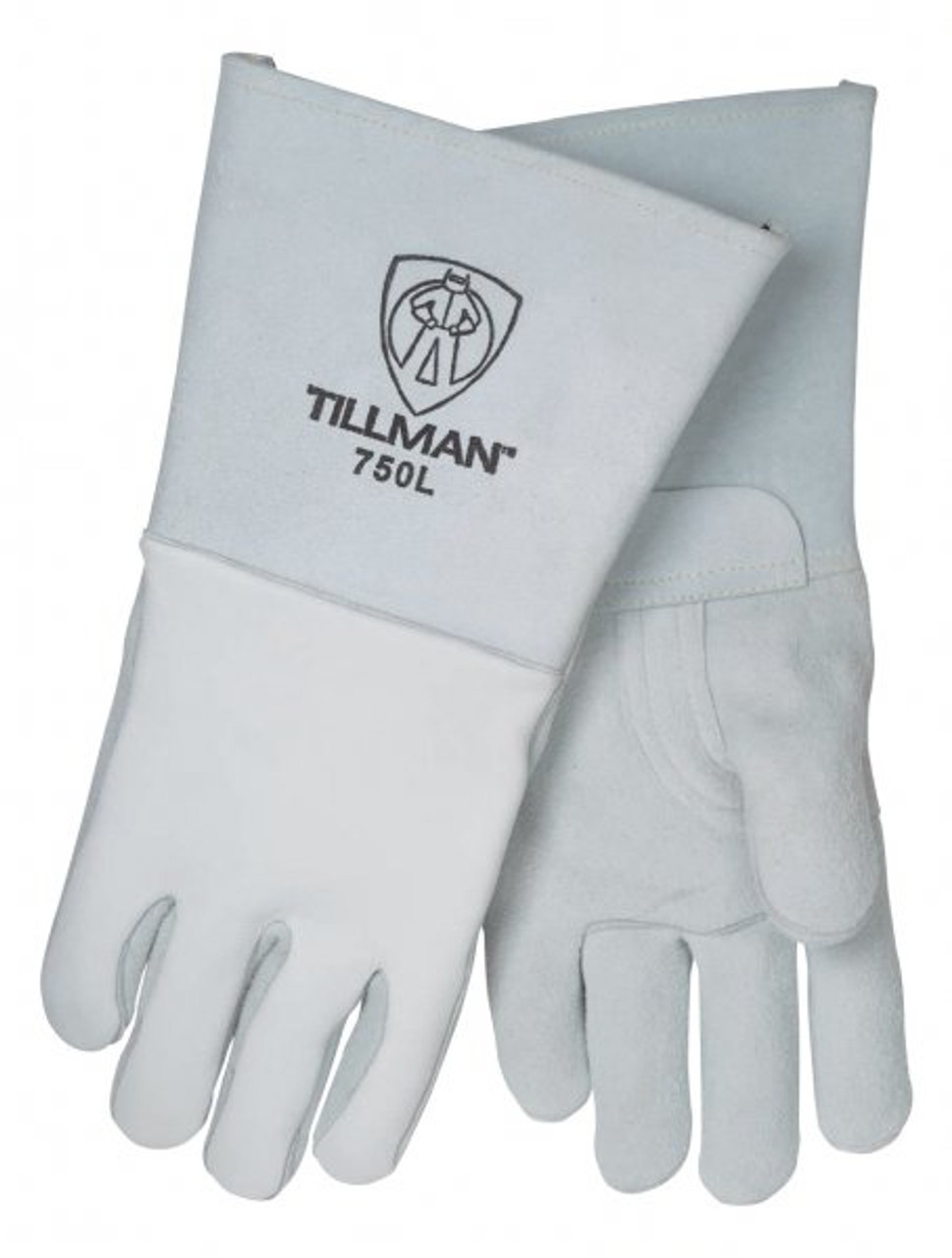 Large Tillman 1050 14 Premium Side Split Cowhide Welding Gloves 