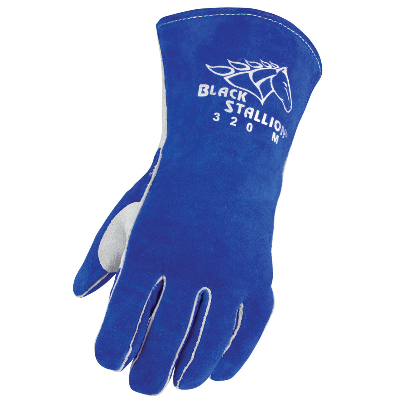 Side Split Cowhide Stick Glove with CushionCore™ Liner