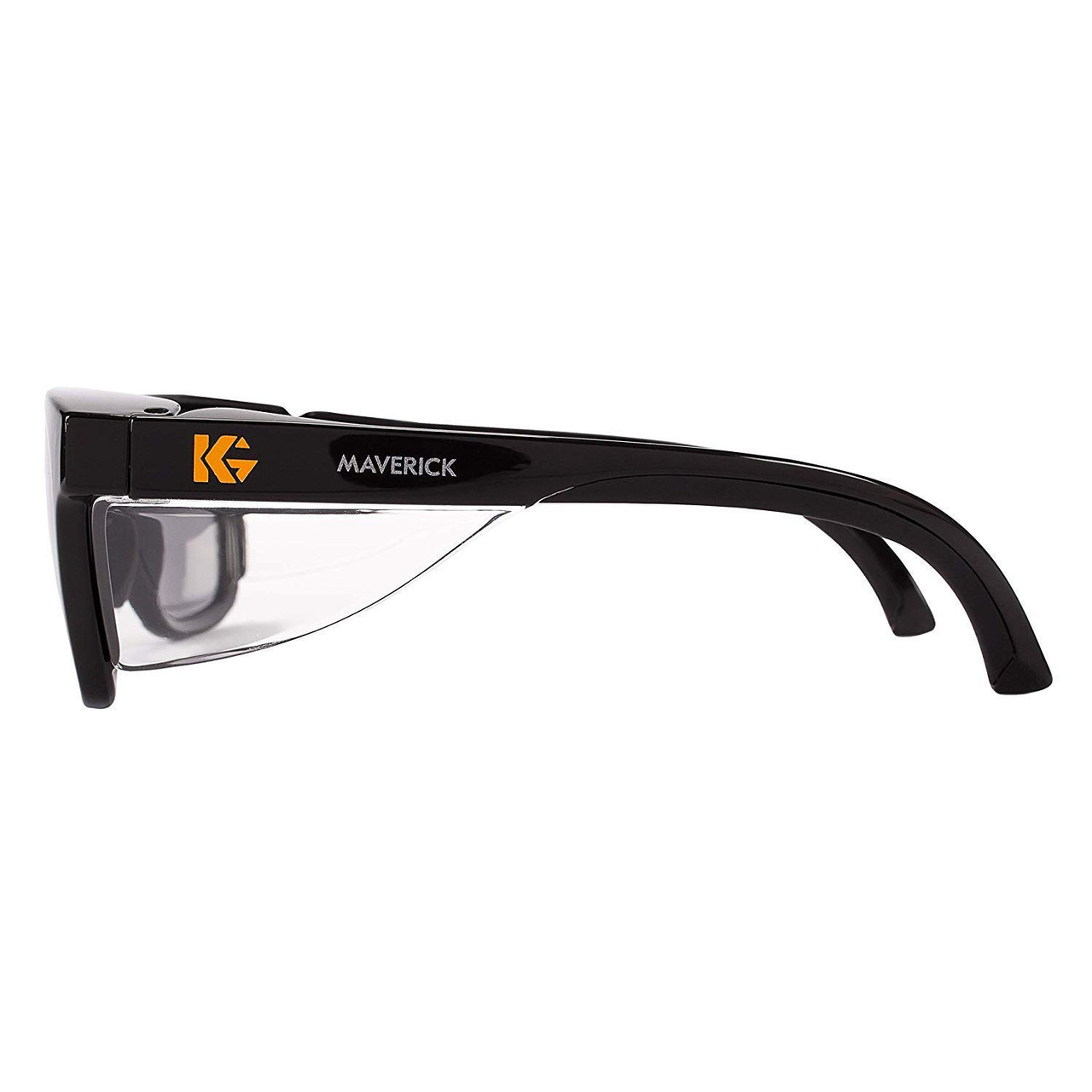 KLEENGUARD™ MAVERICK™ Safety Glasses,  Smoke Anti-Fog/Scratch Lens, Black Frame