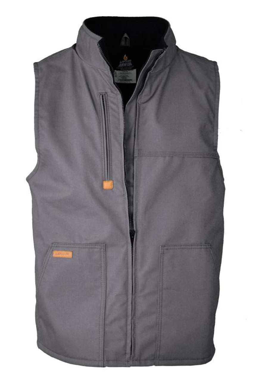 FR Fleece-Lined Vest Gray  | with Windshield Technology