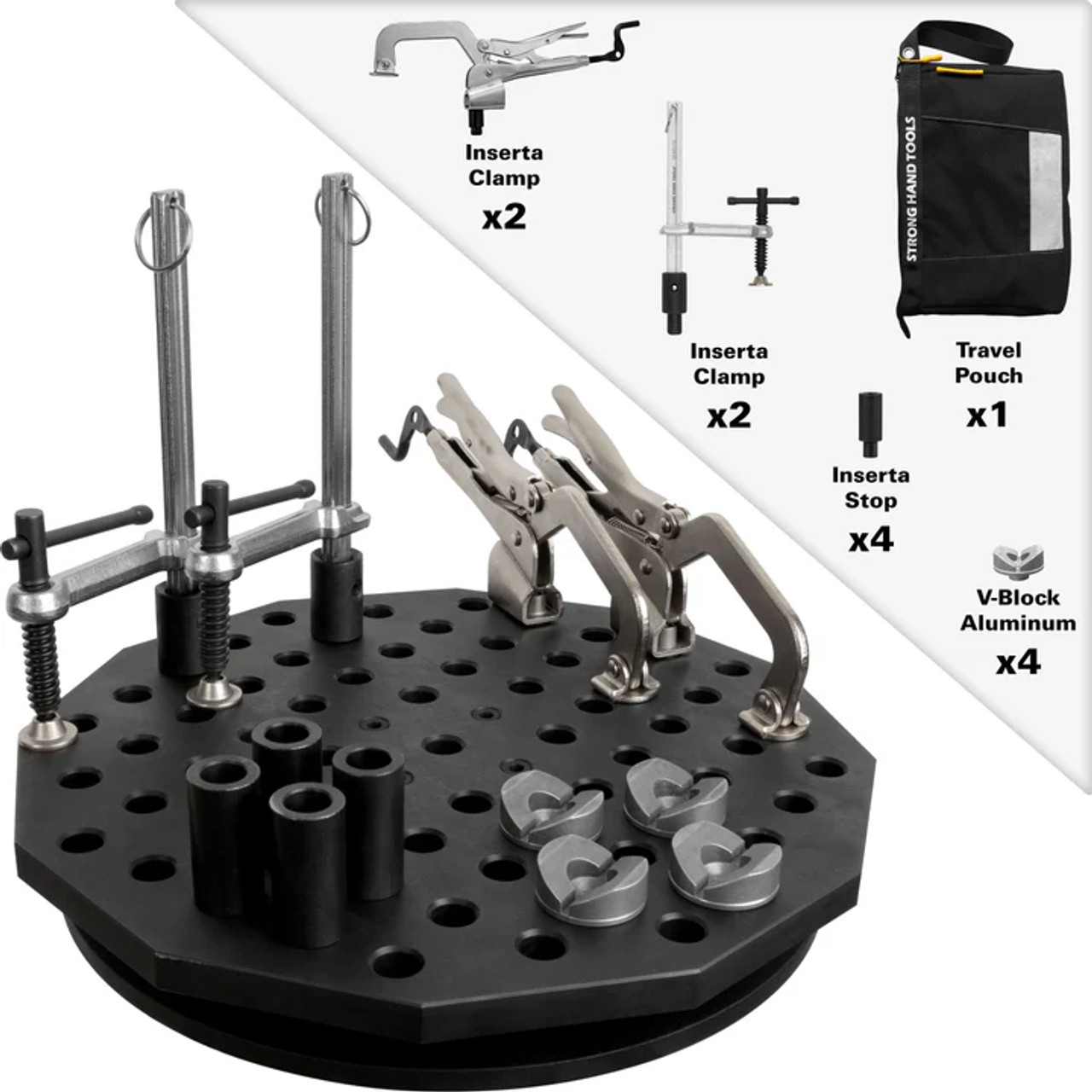 Scout Tripod Fixed, 14" Diameter, Work Stand, 5/8" System 12 Pc Tools